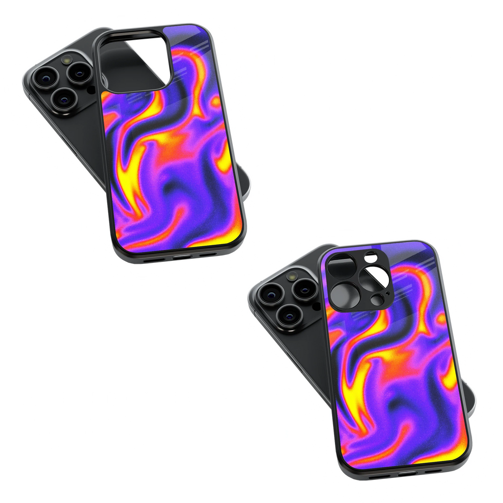 Trendy Glass Back Mobile Case for iPhone, Samsung, Redmi, OnePlus, Google Pixel, Motorola
