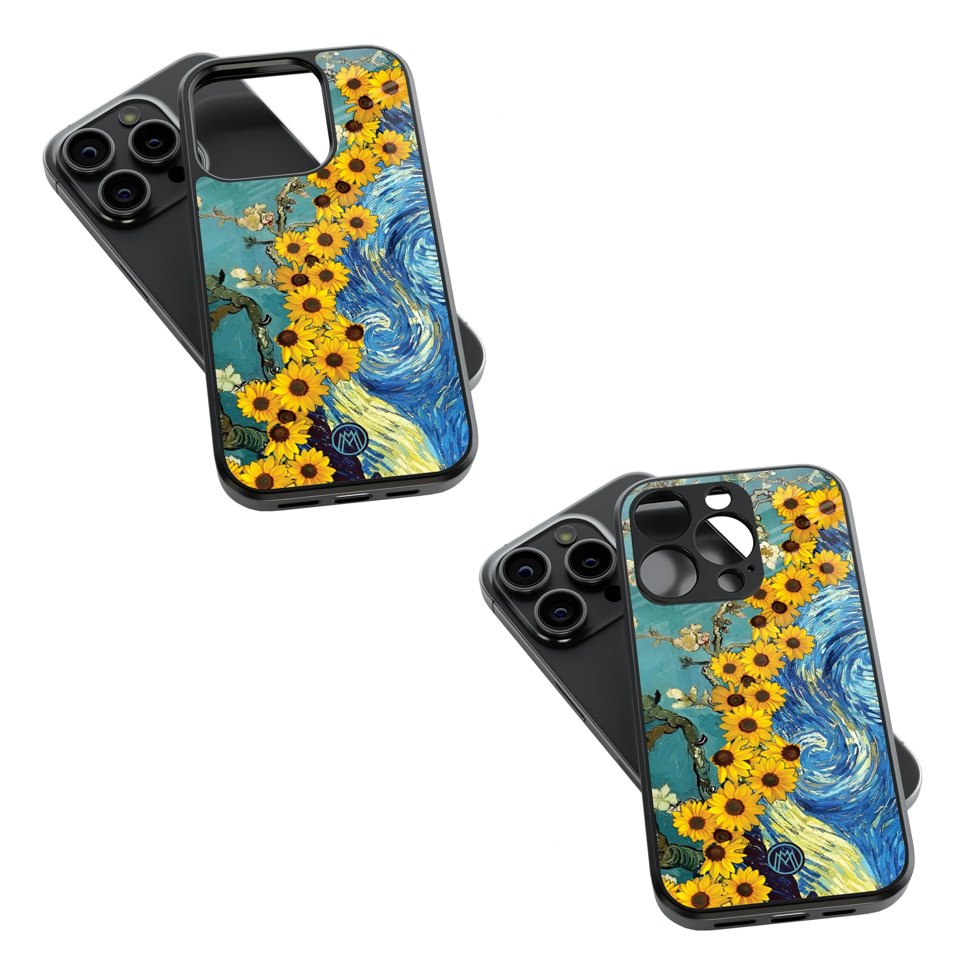 Trendy Glass Back Mobile Case for iPhone, Samsung, Redmi, OnePlus, Google Pixel, Motorola