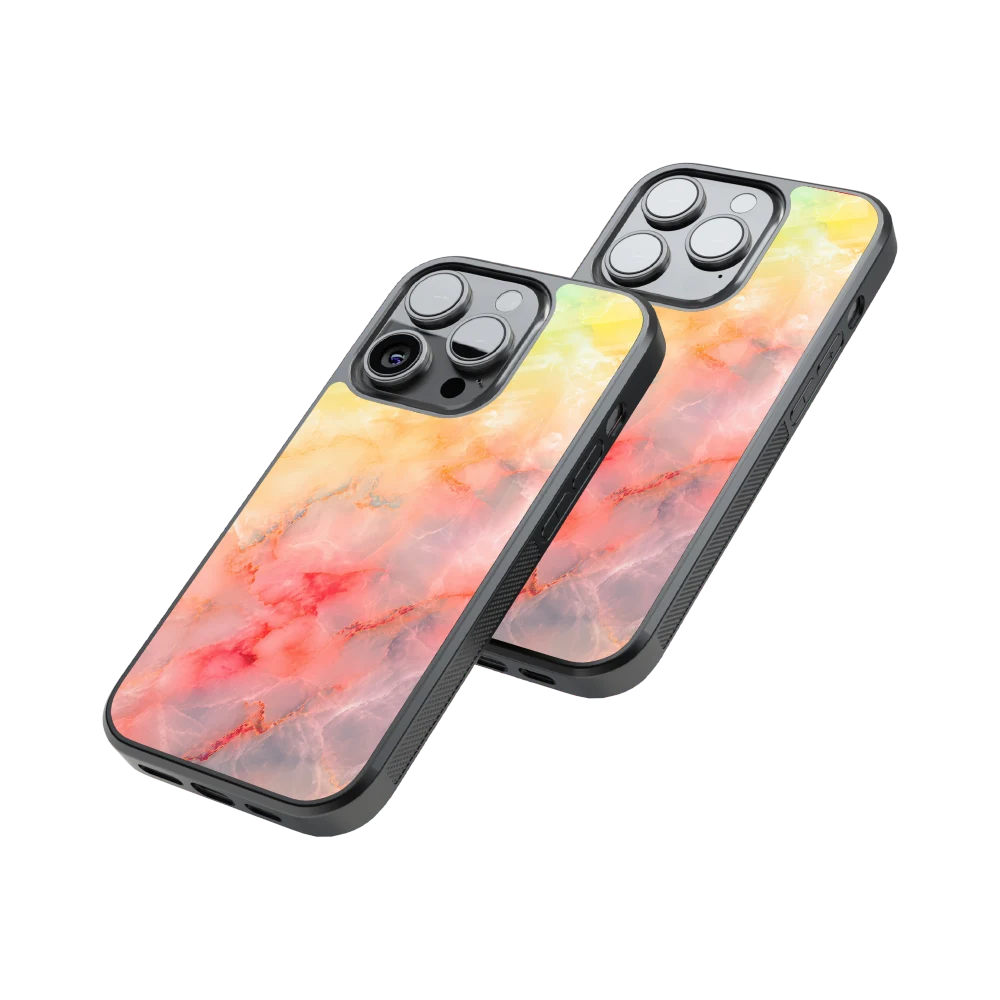 Protective Glass Back Phone Case Compatible with iPhone, Samsung, OnePlus, Pixel & More