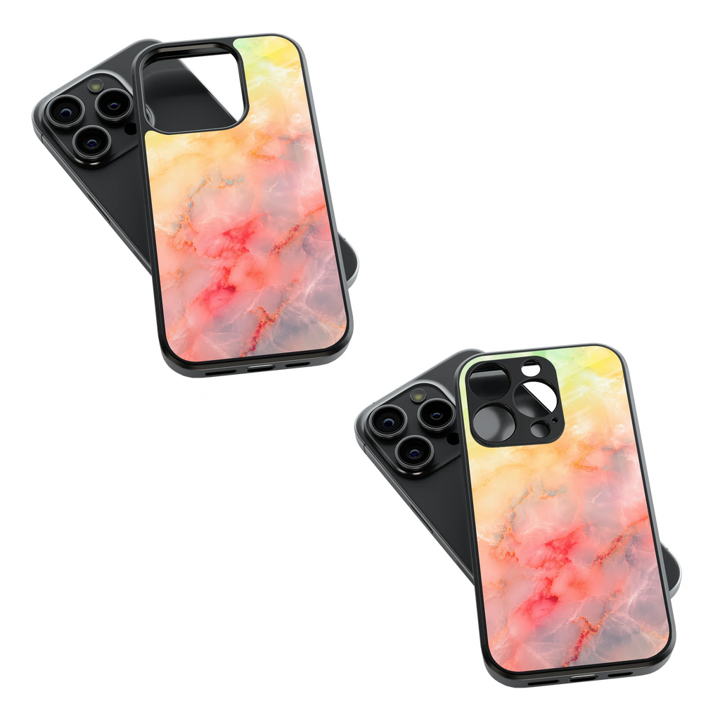 Trendy Glass Back Mobile Case for iPhone, Samsung, Redmi, OnePlus, Google Pixel, Motorola