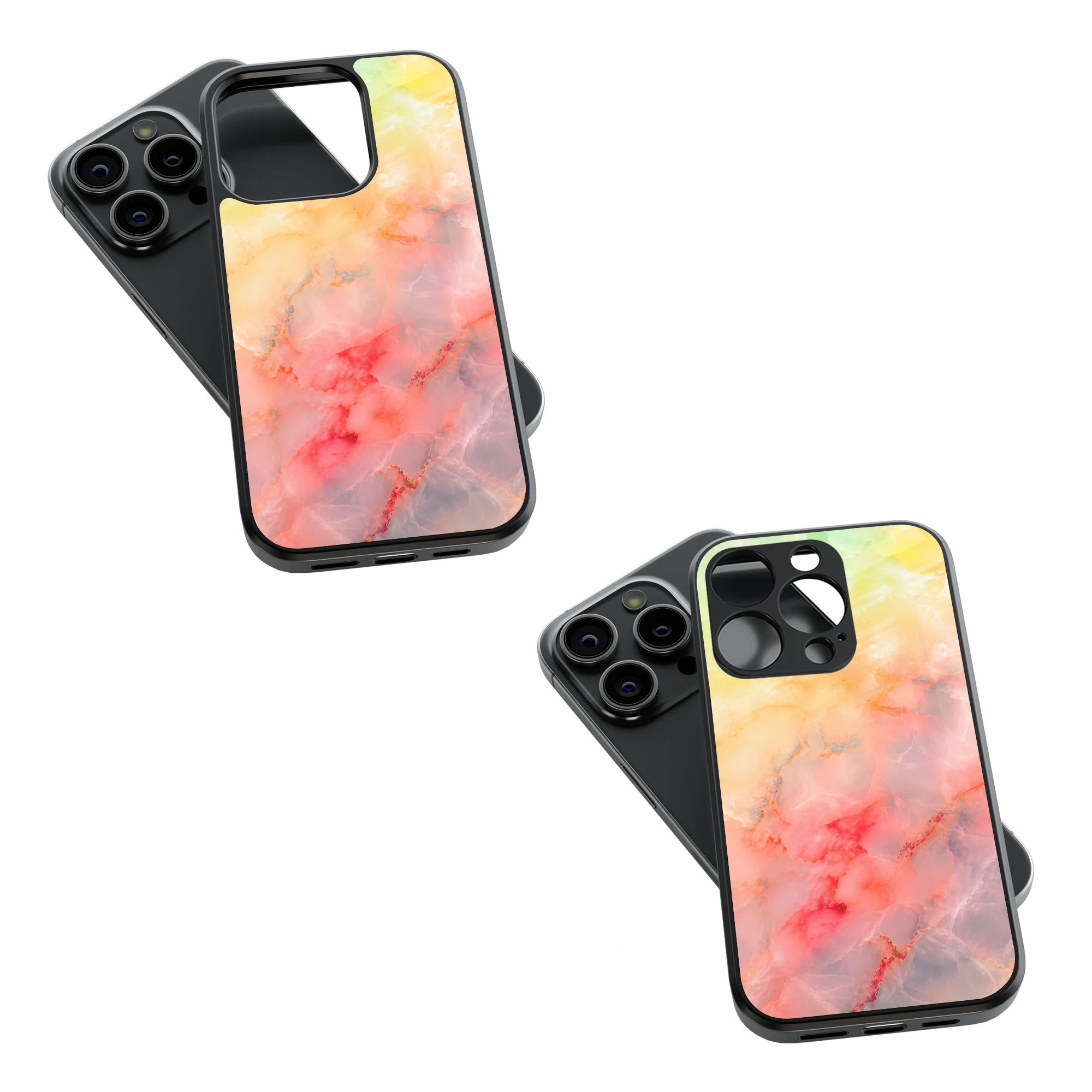 Trendy Glass Back Mobile Case for iPhone, Samsung, Redmi, OnePlus, Google Pixel, Motorola