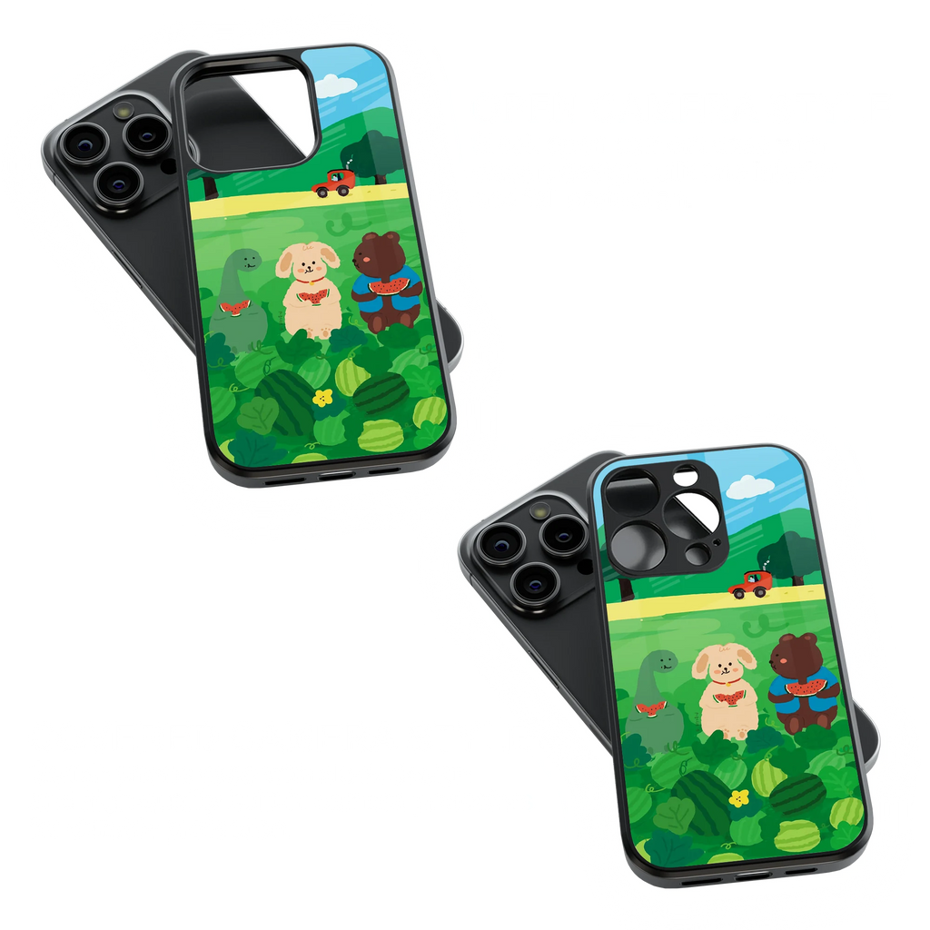 Trendy Glass Back Mobile Case for iPhone, Samsung, Redmi, OnePlus, Google Pixel, Motorola