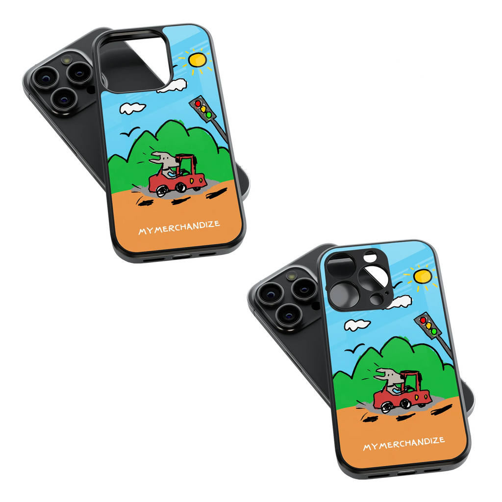 Trendy Glass Back Mobile Case for iPhone, Samsung, Redmi, OnePlus, Google Pixel, Motorola