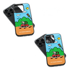 Trendy Glass Back Mobile Case for iPhone, Samsung, Redmi, OnePlus, Google Pixel, Motorola