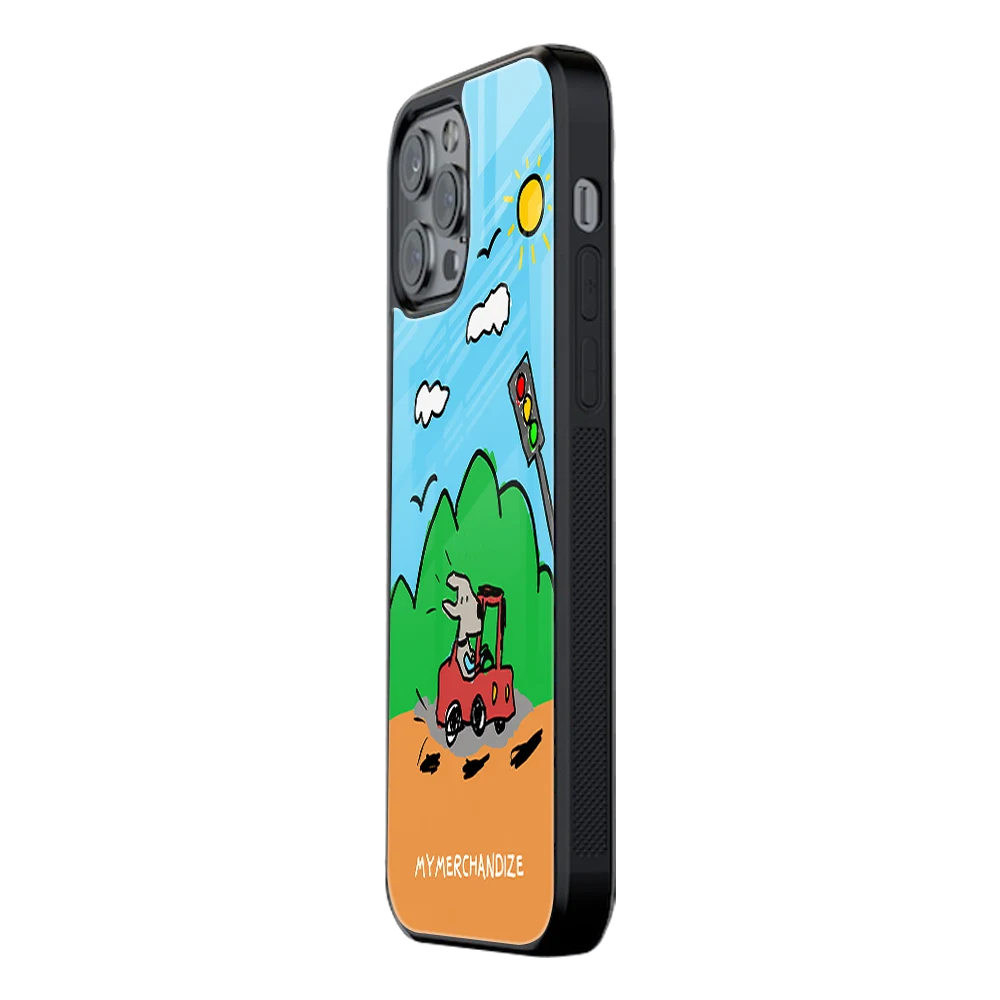 Slim Glass Back Phone Case for Multiple Brands iPhone, Samsung, Redmi, OnePlus, Oppo, Vivo