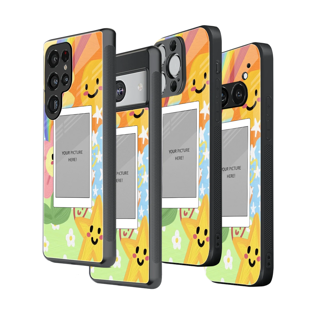 Polaroid Personalised Glass Phone Case