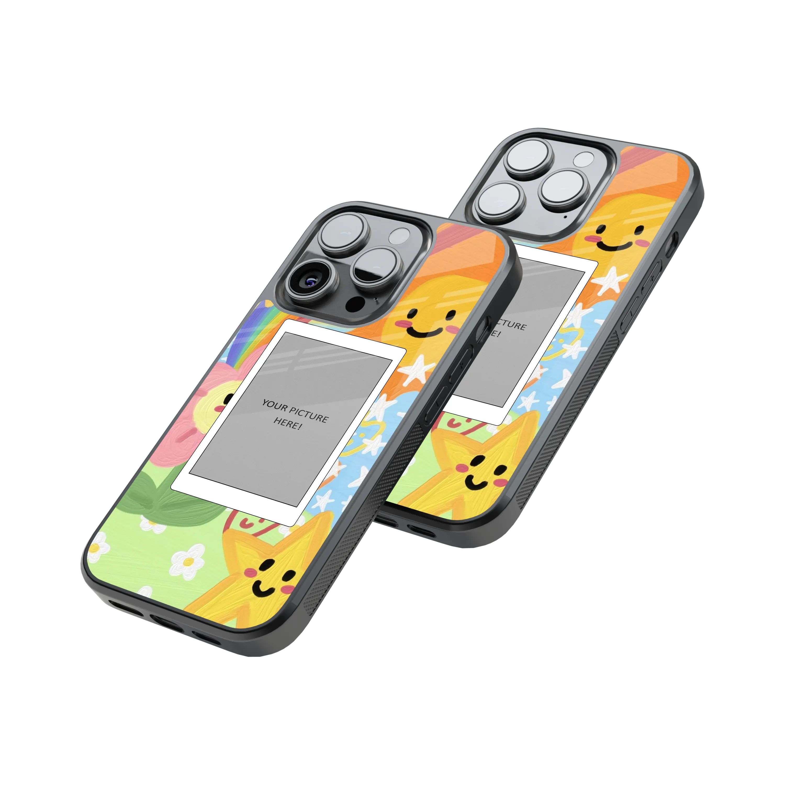 Polaroid Personalised Glass Phone Case