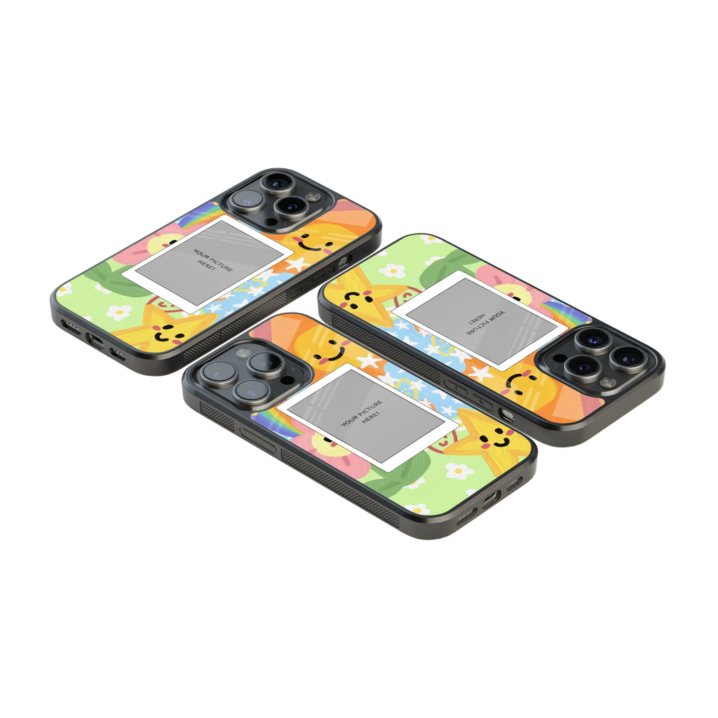 Polaroid Personalised Glass Phone Case
