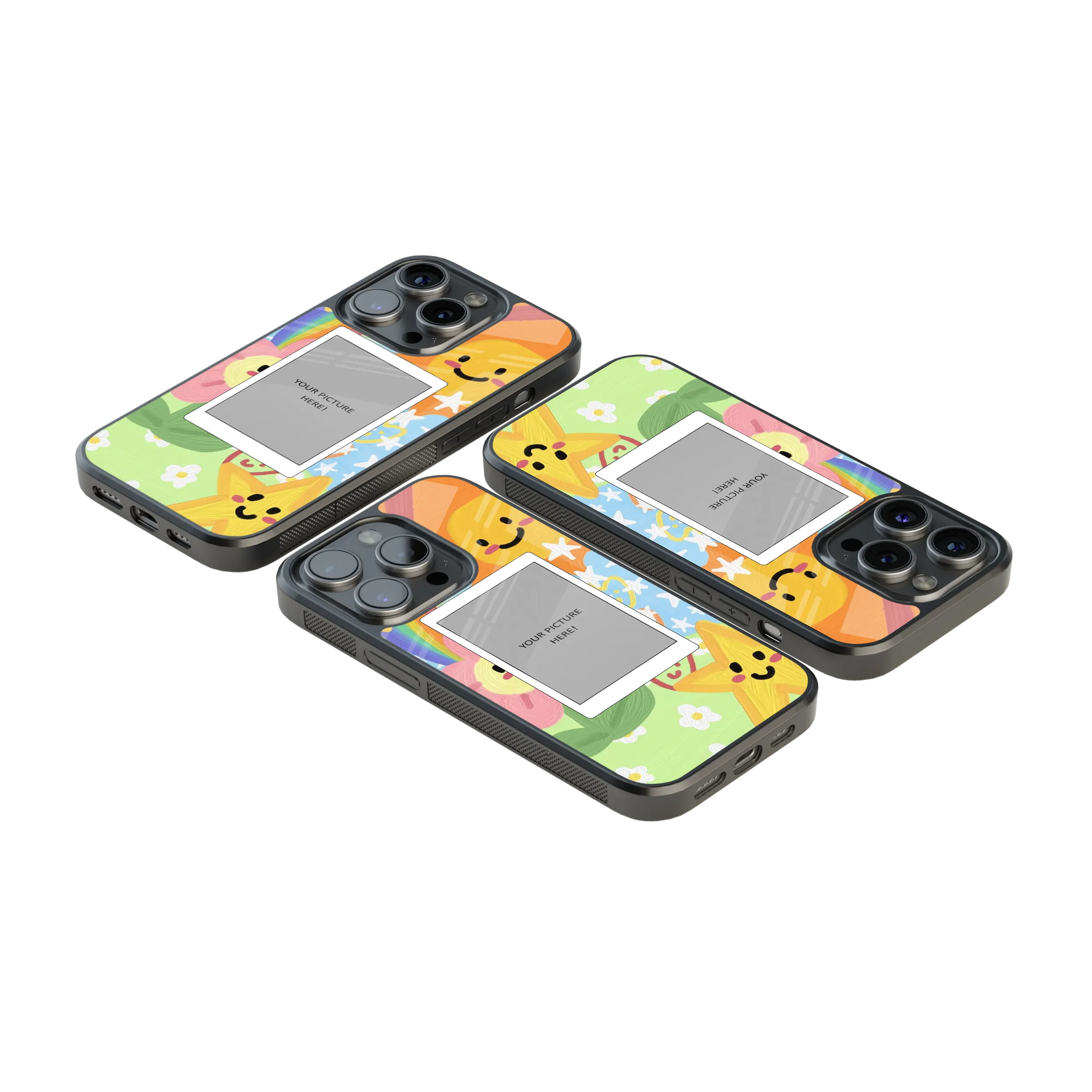 Polaroid Personalised Glass Phone Case