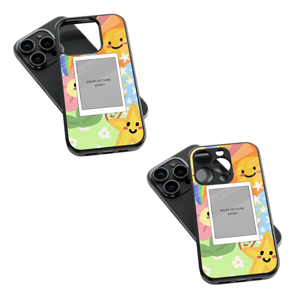 Polaroid Personalised Glass Phone Case