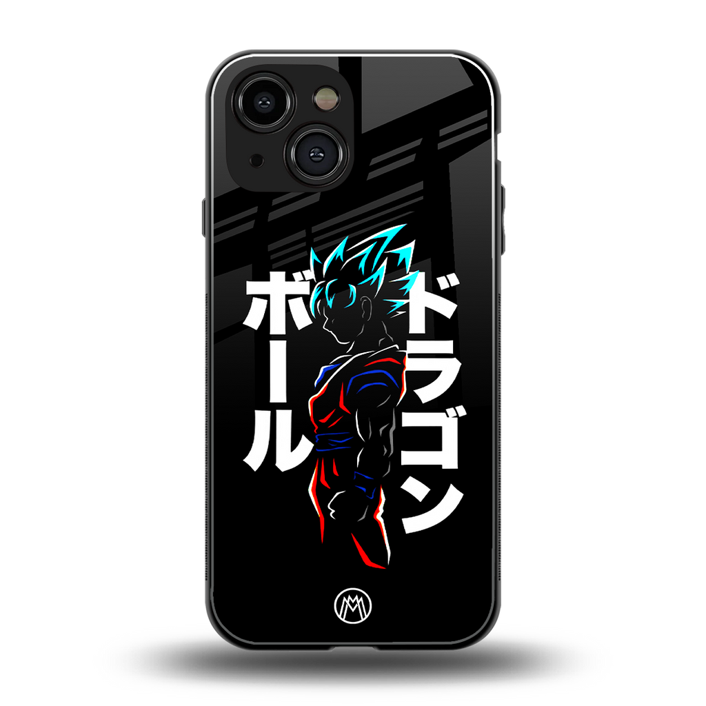 super saiyan back phone cover | glass case for iphone 13 mini
