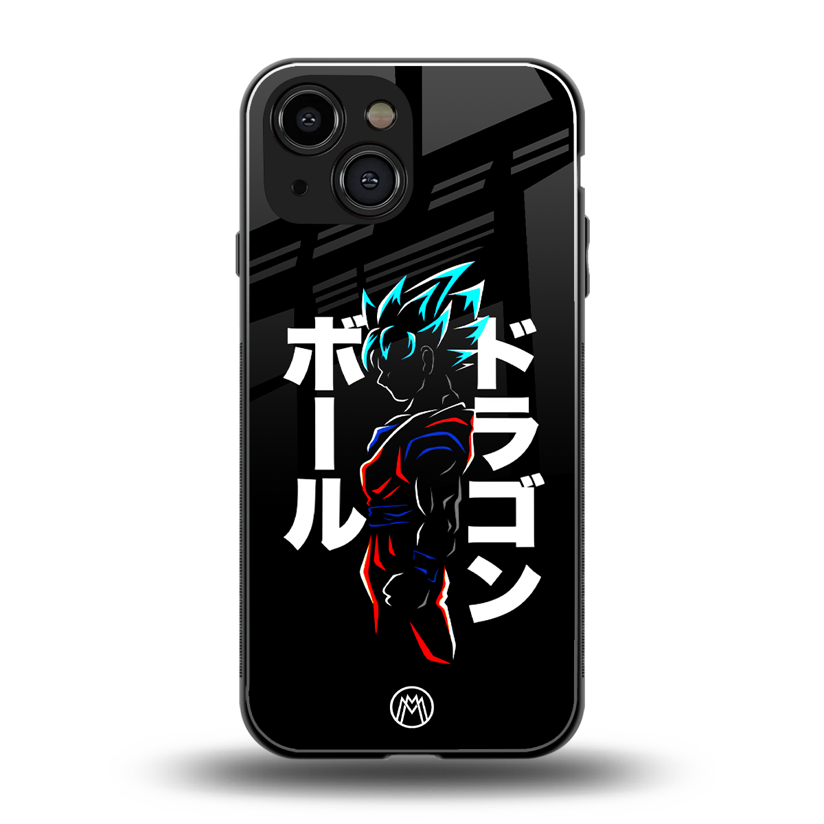 super saiyan back phone cover | glass case for iphone 13 mini