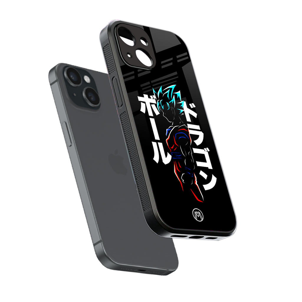 super saiyan back phone cover | glass case for iphone 13 mini
