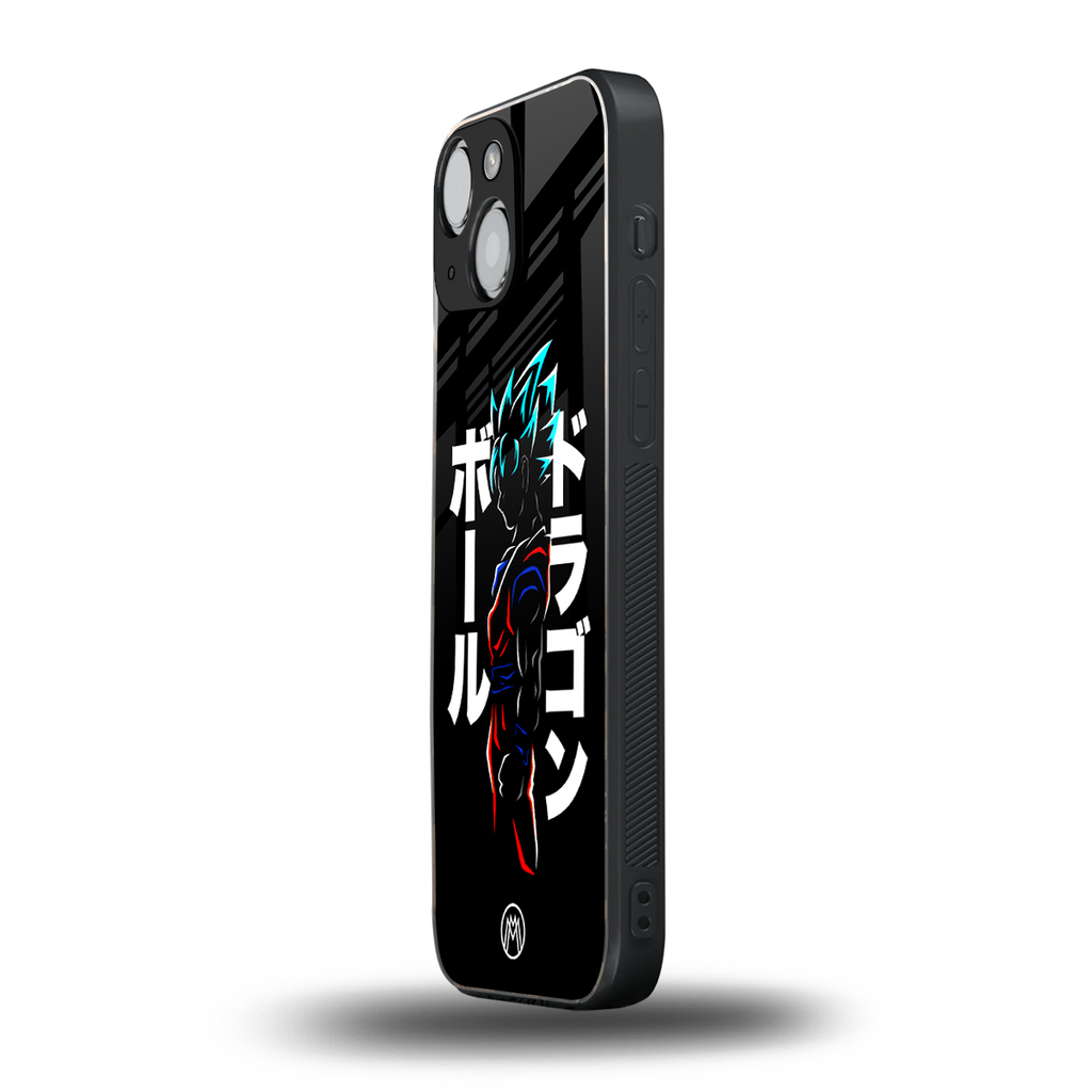super saiyan back phone cover | glass case for iphone 13 mini