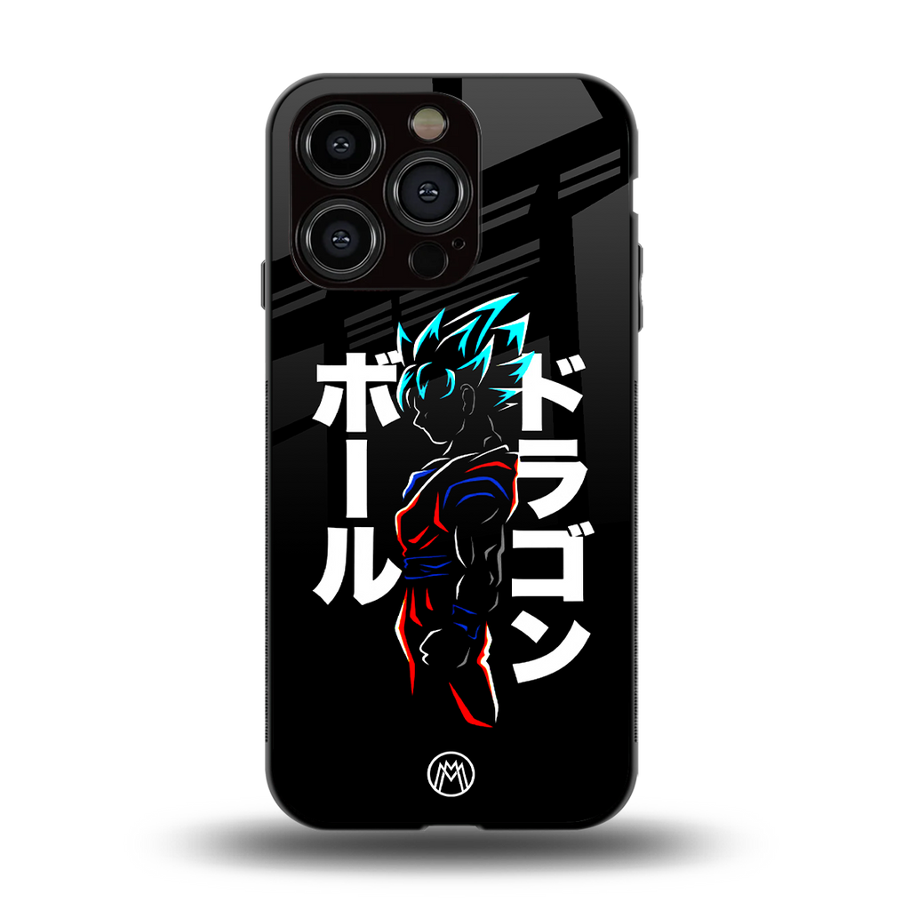 super saiyan back phone cover | glass case for iphone 13 pro
