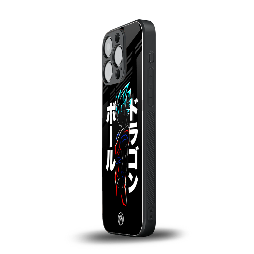 super saiyan back phone cover | glass case for iphone 13 pro
