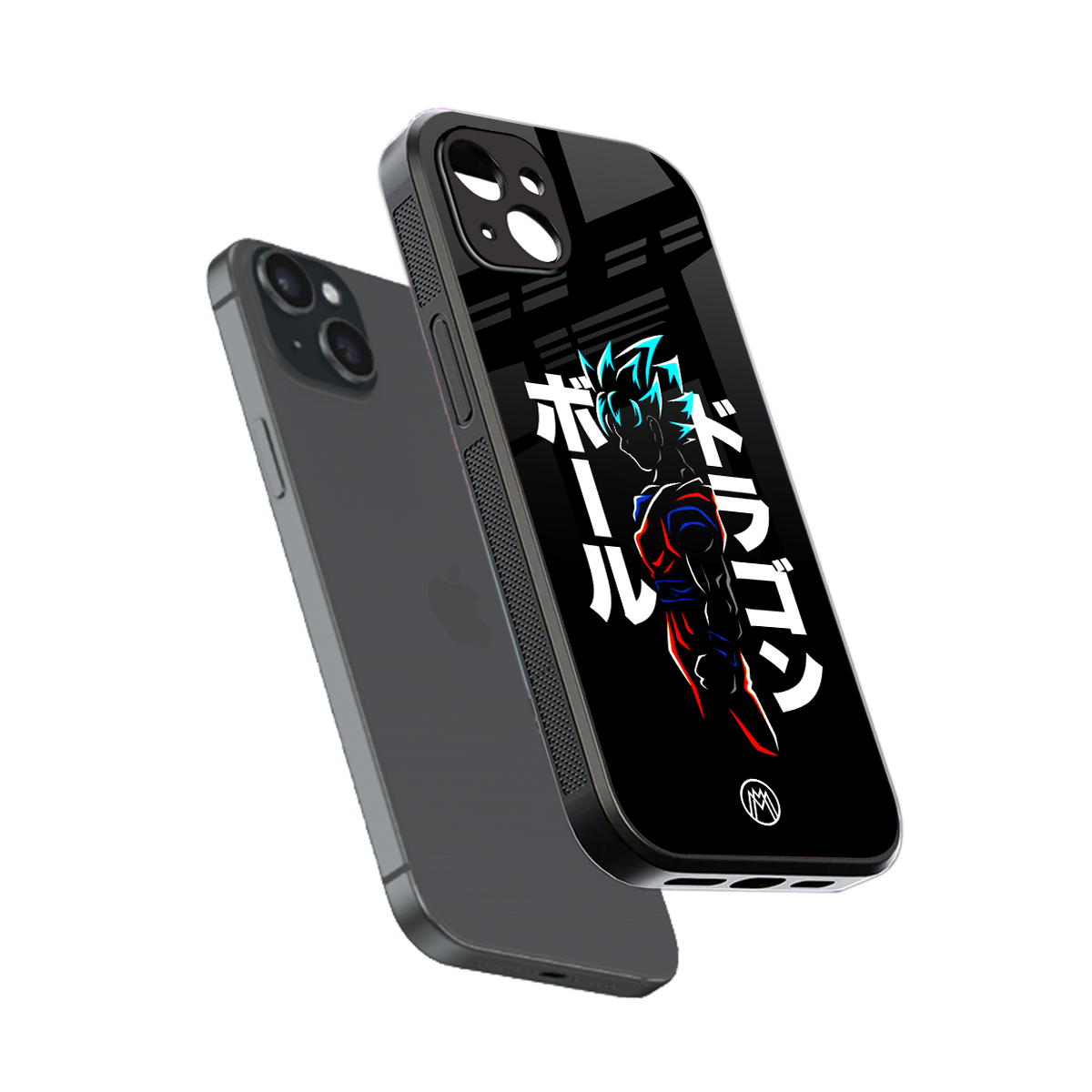 super saiyan back phone cover | glass case for iphone 15 plus