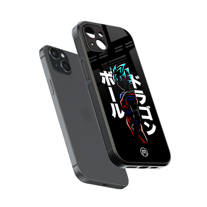 super saiyan back phone cover | glass case for iphone 14 plus