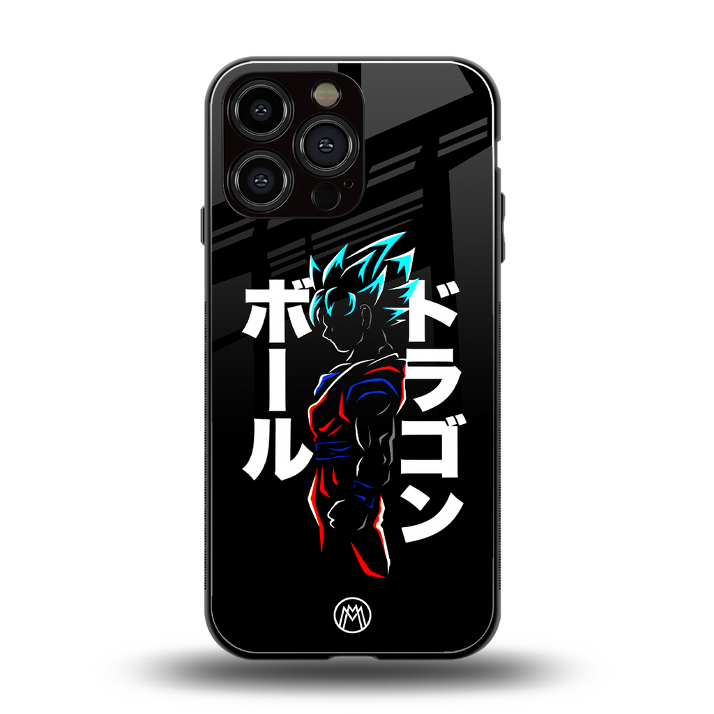 super saiyan back phone cover | glass case for iphone 14 pro max
