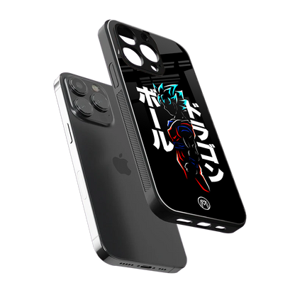 super saiyan back phone cover | glass case for iphone 14 pro max