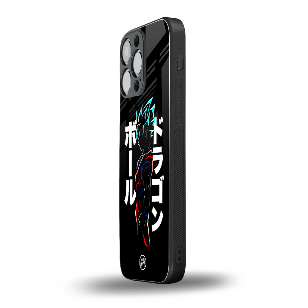 super saiyan back phone cover | glass case for iphone 14 pro max