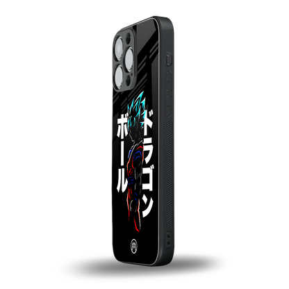 super saiyan back phone cover | glass case for iphone 14 pro max