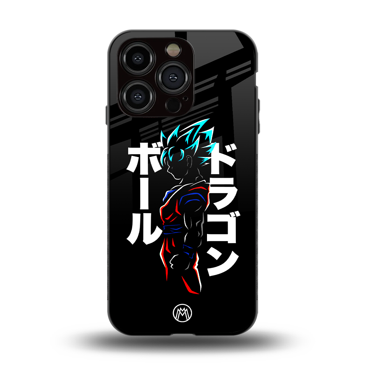 super saiyan back phone cover | glass case for iphone 14 pro