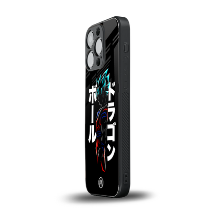 super saiyan back phone cover | glass case for iphone 14 pro