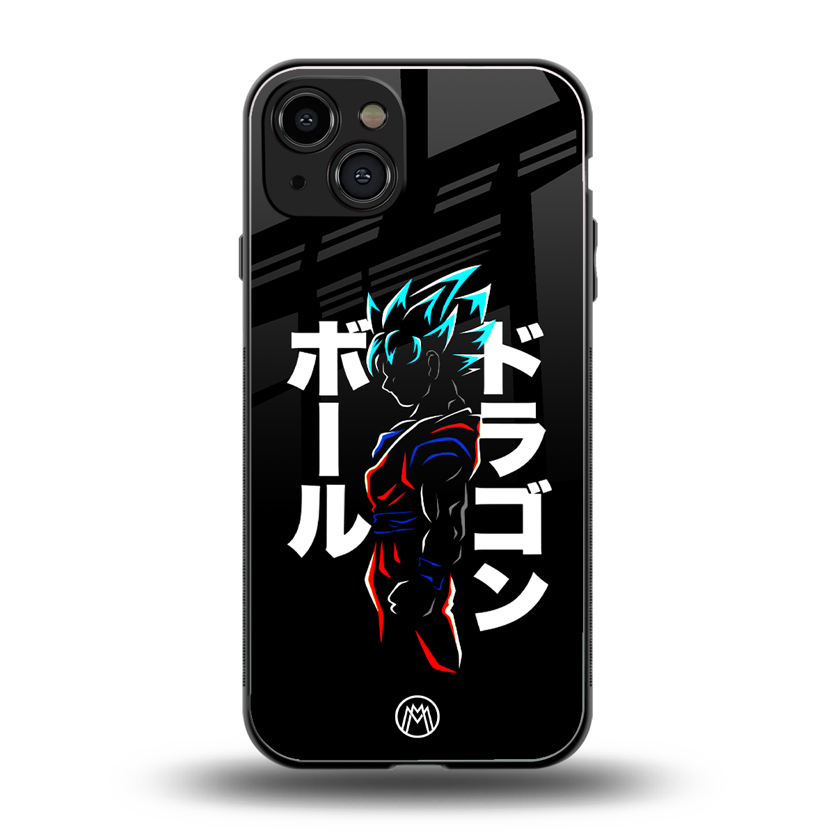 super saiyan back phone cover | glass case for iphone 15