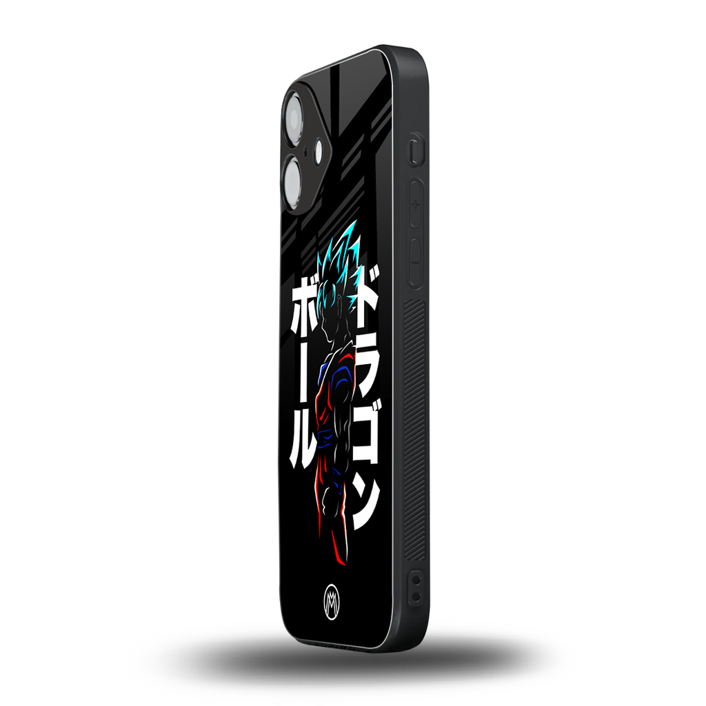 super saiyan back phone cover | glass case for iphone 16 plus