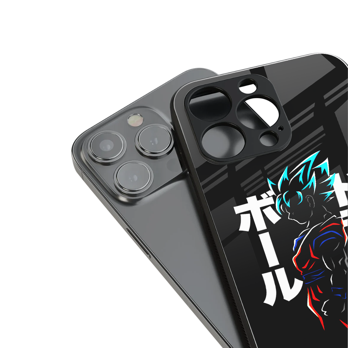 super saiyan back phone cover | glass case for iphone 14 pro max