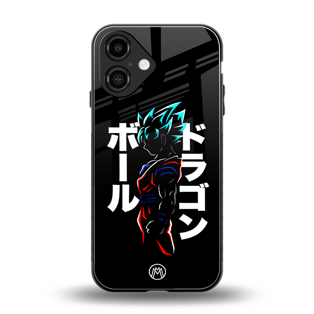 super saiyan back phone cover | glass case for iphone 16