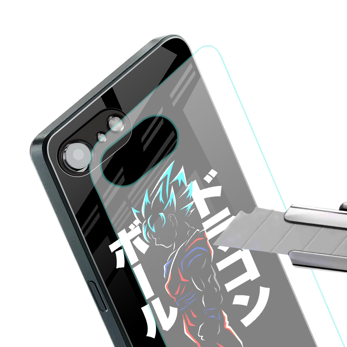 super saiyan back phone cover | glass case for iphone 16e