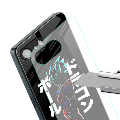 super saiyan back phone cover | glass case for iphone 16e