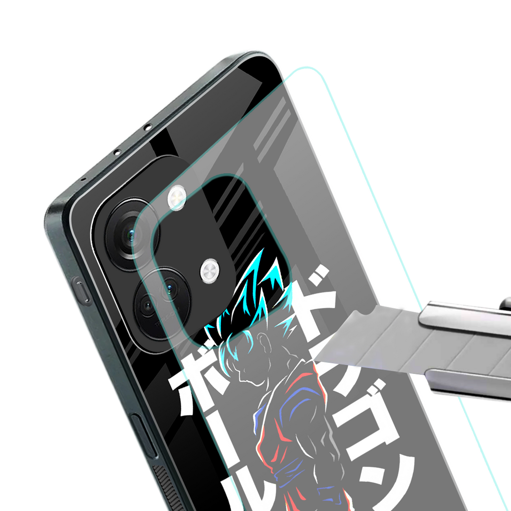 super saiyan back phone cover | glass case for oneplus nord 3