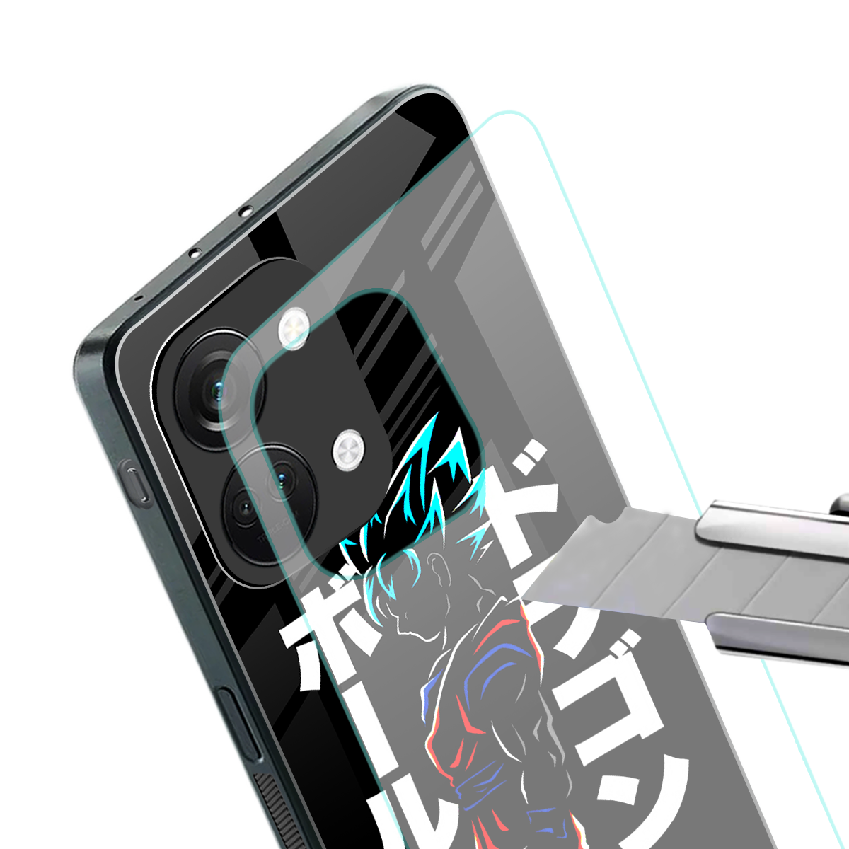 super saiyan back phone cover | glass case for oneplus nord 3