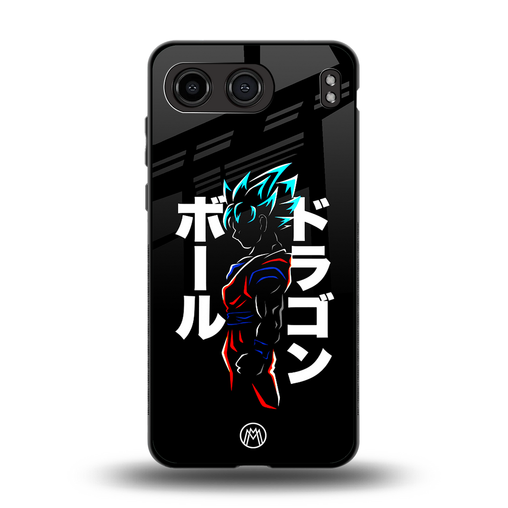 super saiyan back phone cover | glass case for oneplus nord 4