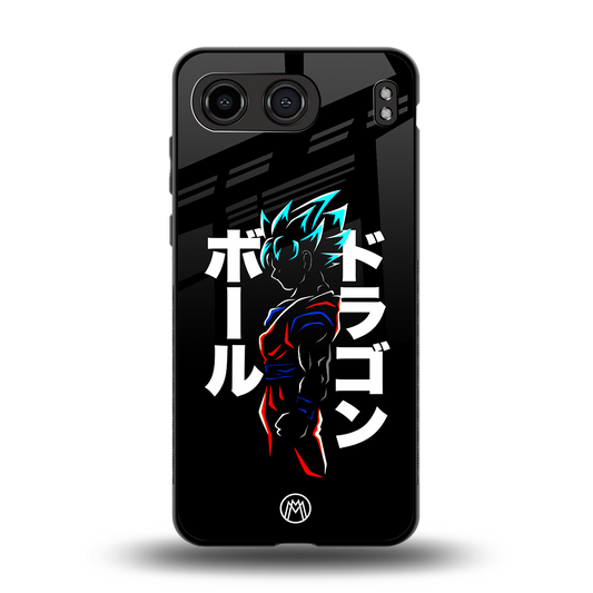 super saiyan back phone cover | glass case for oneplus nord 4