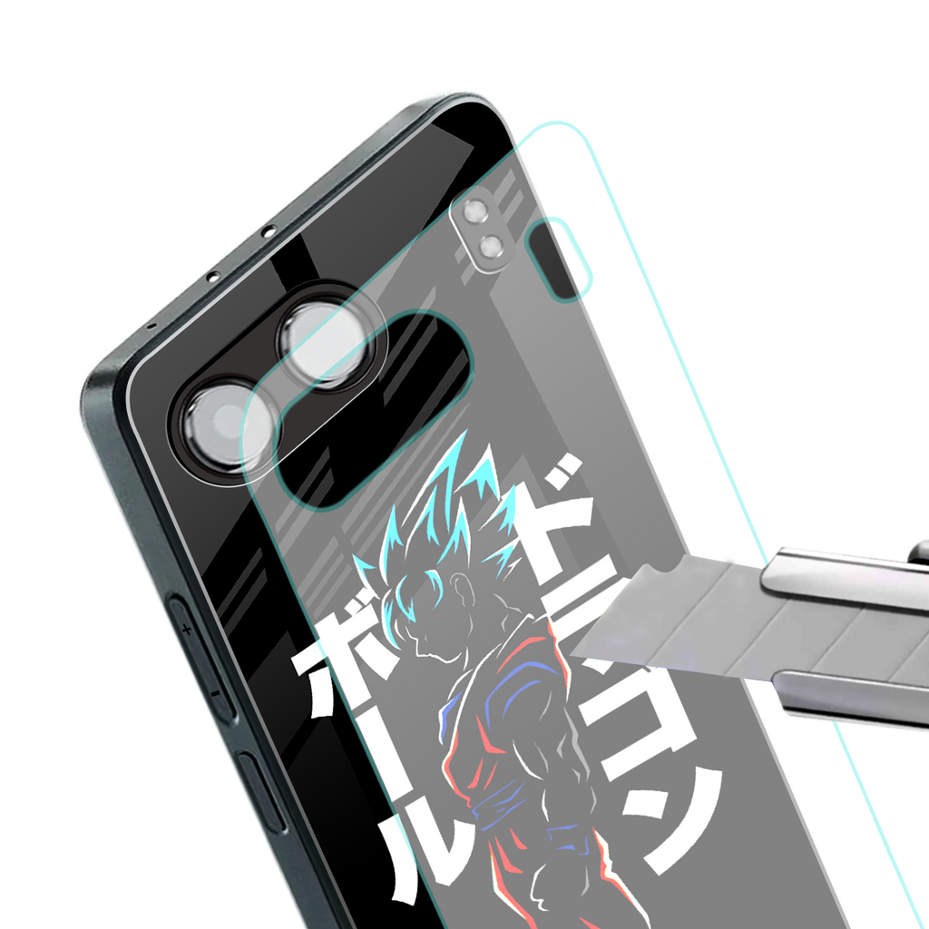 super saiyan back phone cover | glass case for oneplus nord 4