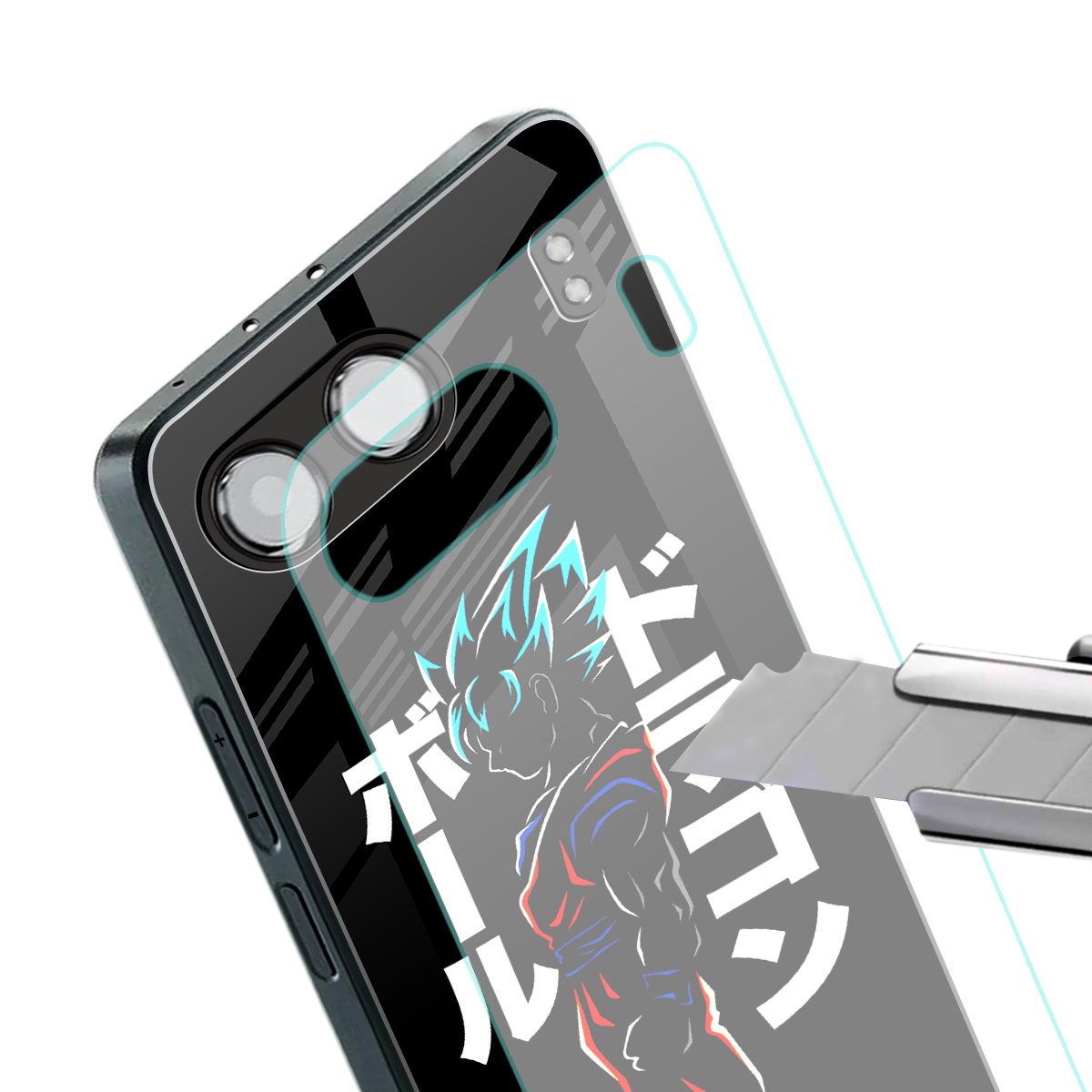 super saiyan back phone cover | glass case for oneplus nord 4