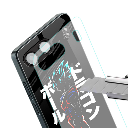 super saiyan back phone cover | glass case for oneplus nord 4