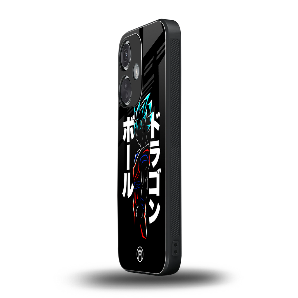 super saiyan back phone cover | glass case for oneplus nord ce 3