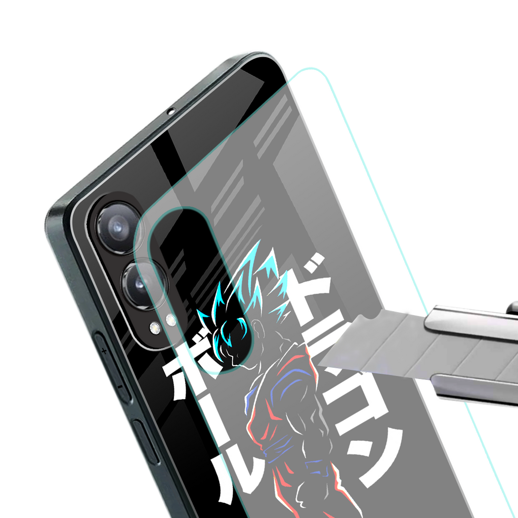 super saiyan back phone cover | glass case for oneplus nord ce 4 lite
