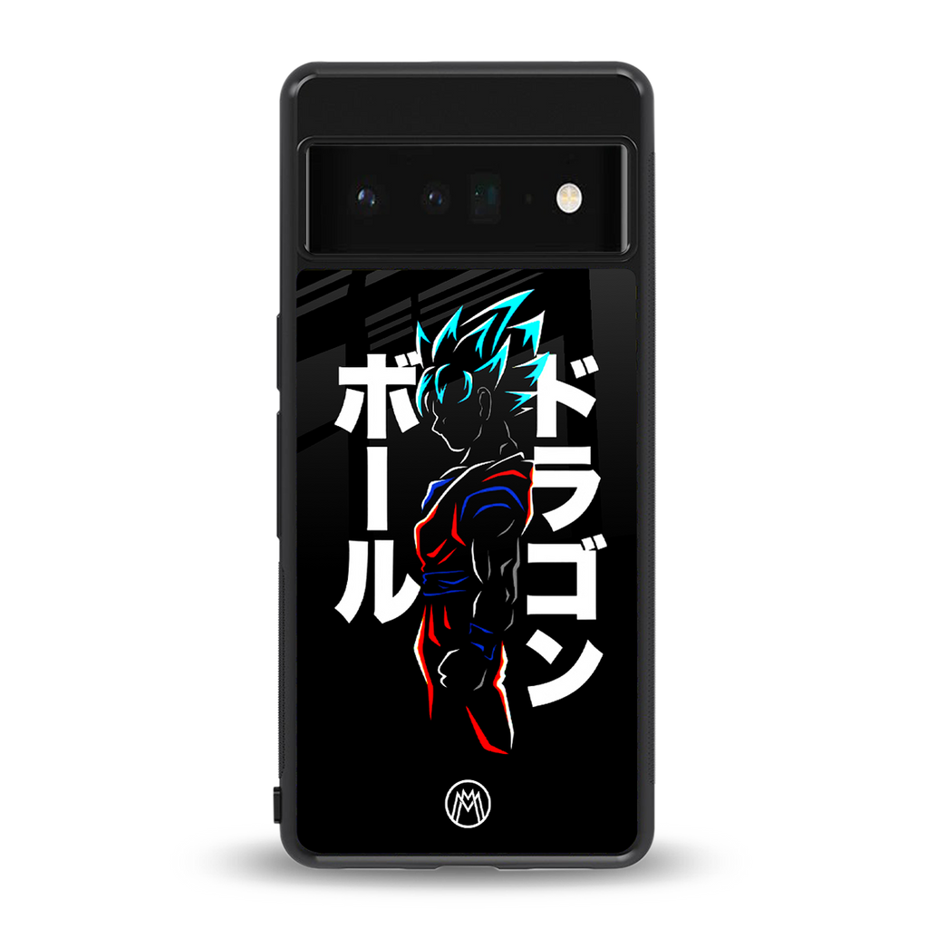super saiyan back phone cover | glass case for google pixel 6 pro