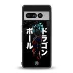 super saiyan back phone cover | glass case for google pixel 7 pro