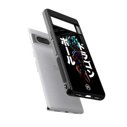 super saiyan back phone cover | glass case for google pixel 7 pro