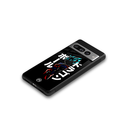 super saiyan back phone cover | glass case for google pixel 7 pro
