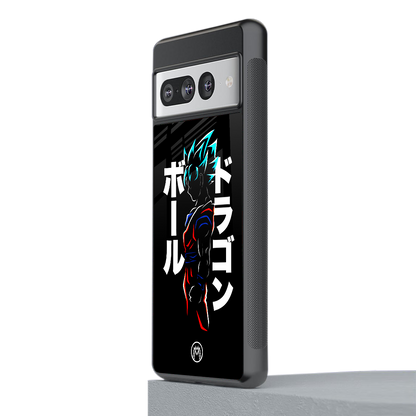 super saiyan back phone cover | glass case for google pixel 7 pro