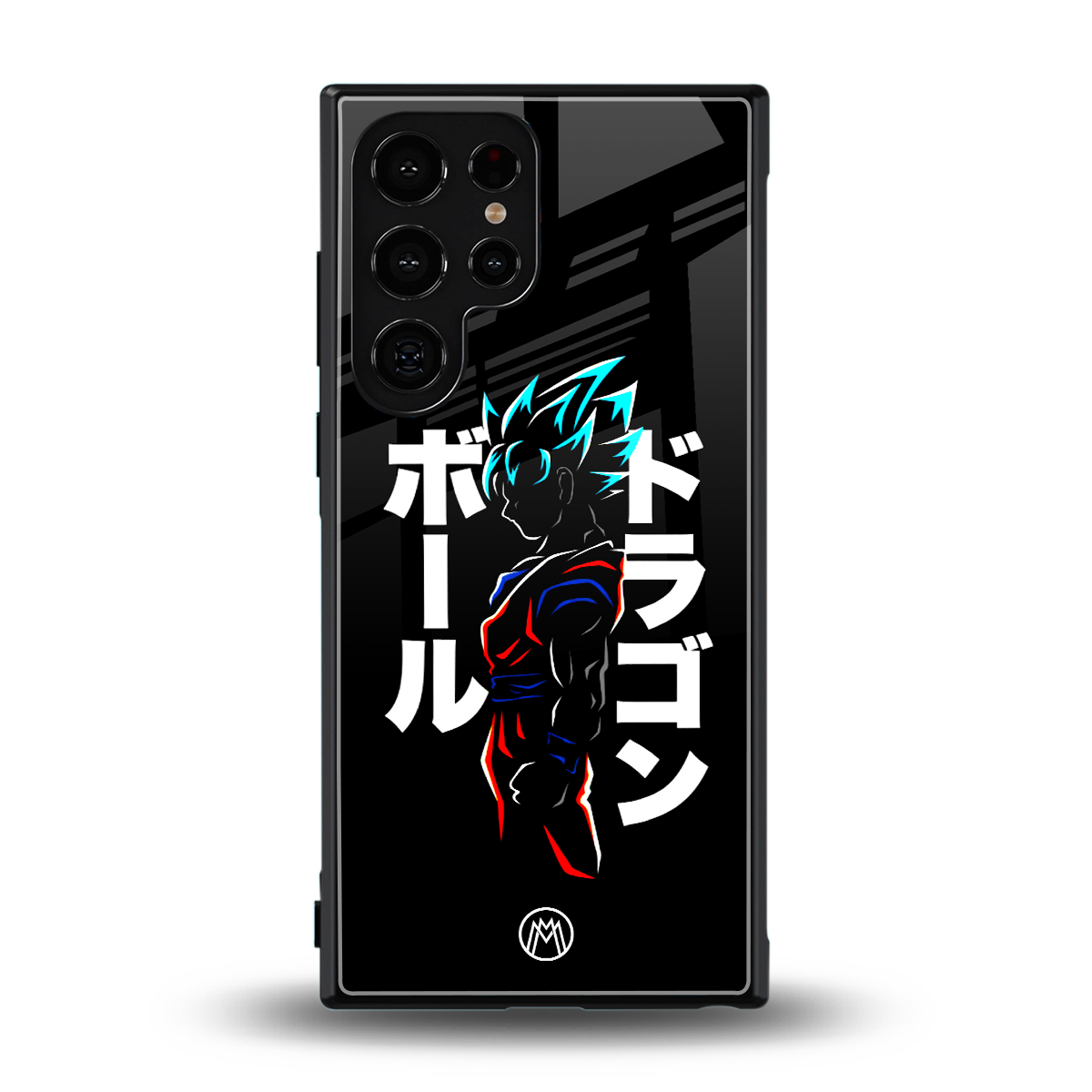 super saiyan back phone cover | glass case for samsung galaxy s24 ultra