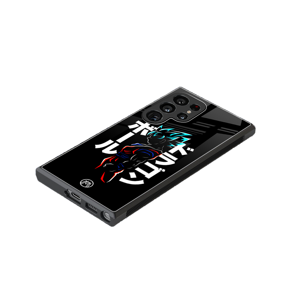 super saiyan back phone cover | glass case for samsung galaxy s23 ultra